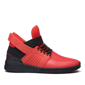 Supra Mens SKYTOP V Risk Red/Black/black High Top Shoes | CA-75909